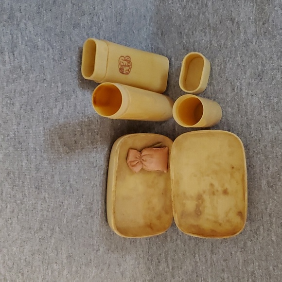 Vintage 1900's Celluloid Vanity Dresser Travel Set - Picture 6 of 16